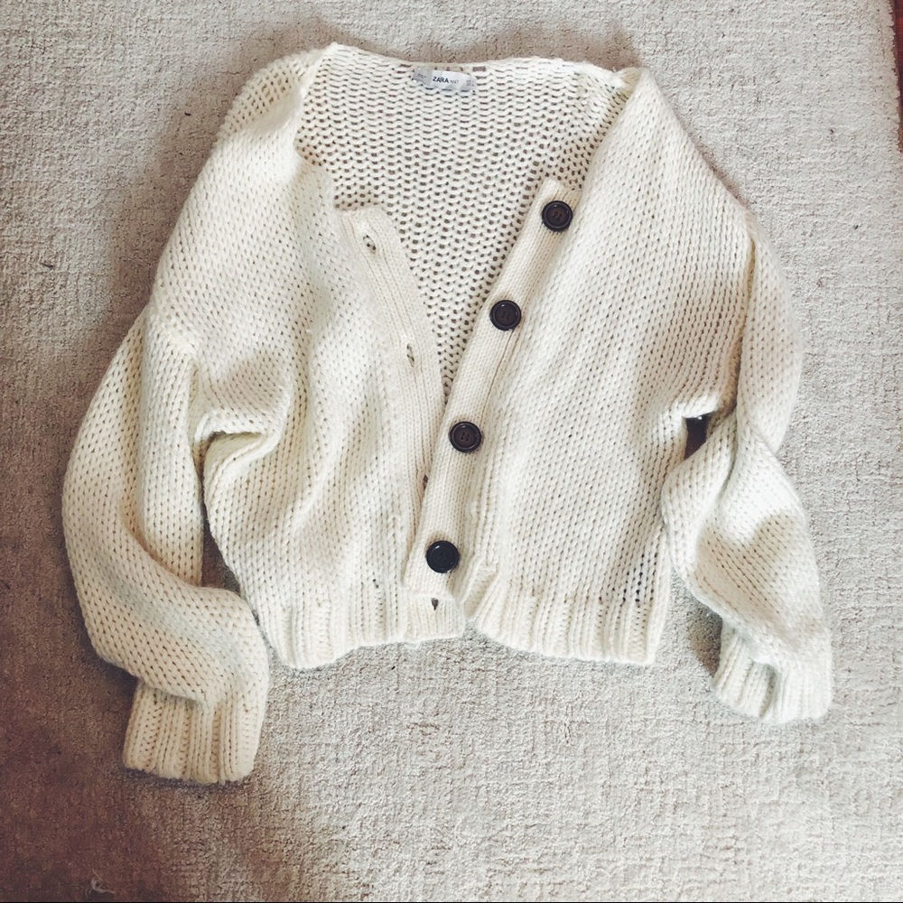 🍋 Zara Oversized Knit Cardigan